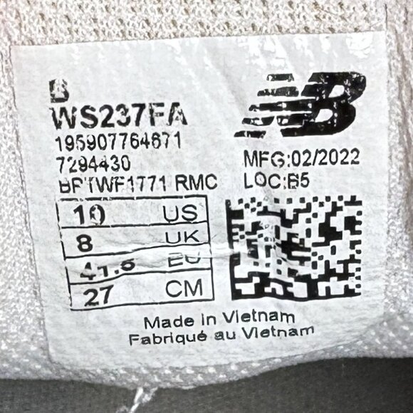 New Balance 237 Blue Gray Womens US Size 10 EUR 41.5 WS237FA Sneakers - Picture 12 of 12